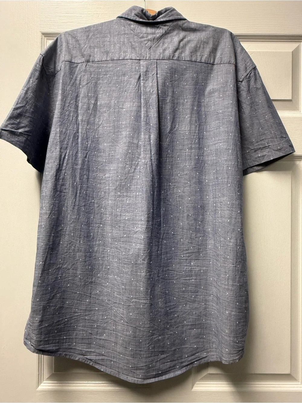 Tommy Hilfiger Light Blue Short-Sleeve Button-Down Shirt